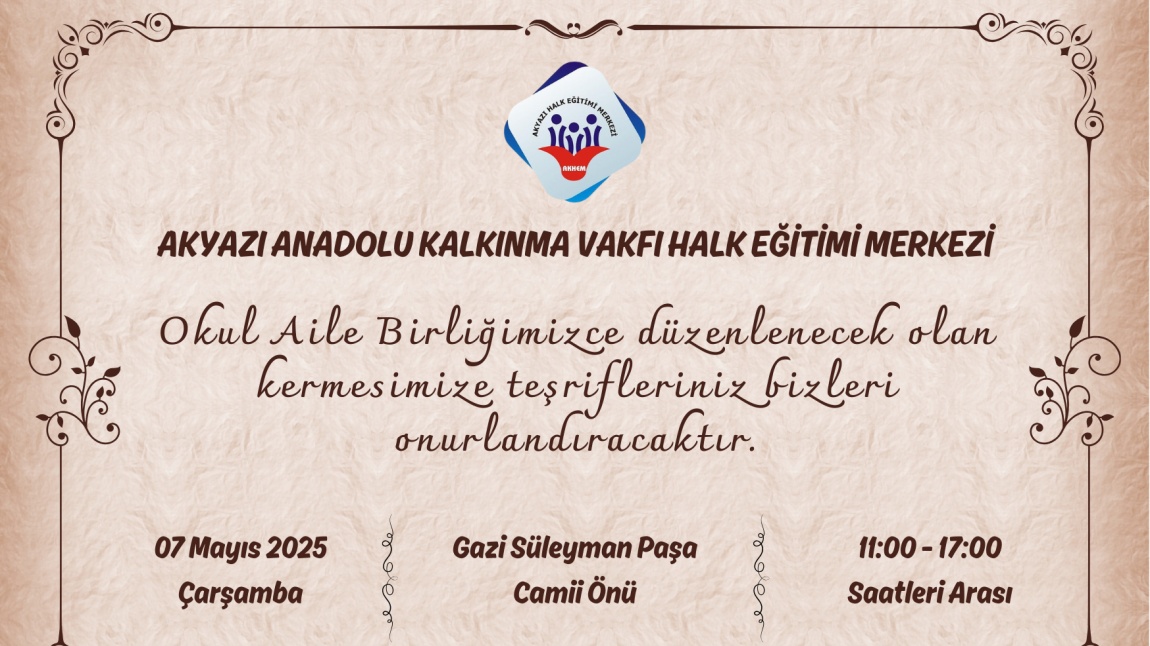 KERMESİMİZE DAVETLİSİNİZ